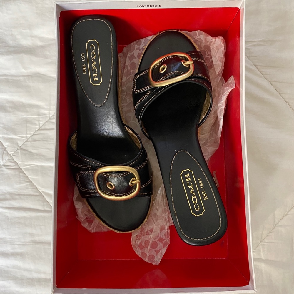 COACH Greer Wedge Sandal